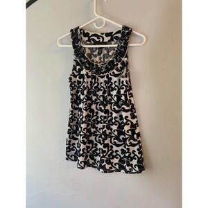 𝅺inc International Concepts Black white blouse Petite Small